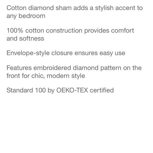 ISO Opalhouse Standard Diamond Embroidered Sham - Picture 7 of 7
